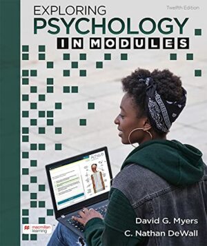 Exploring Psychology In Modules by Myers