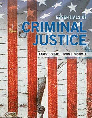 Essentials Of Criminal Justice by Siegel