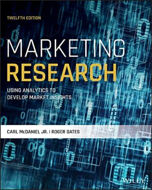 Marketing Research by Carl McDaniel Jr.