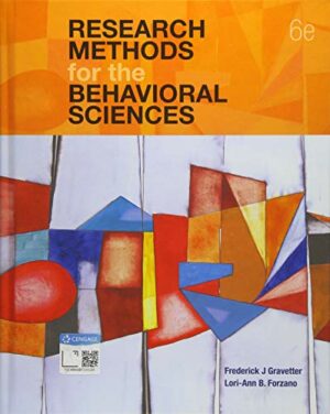 Research Methods for Behavioral Sciences by Gravetter