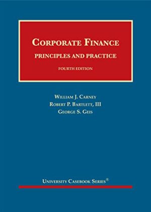Corporate Finance by William J. Carney.