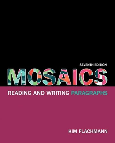 Mosaics Reading And Writing Paragraphs STANZATEXTBOOKS Mosaics Reading And Writing Paragraphs STANZATEXTBOOKS