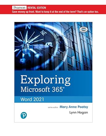 Exploring Microsoft 365: Word 2021, Comprehensive - STANZATEXTBOOKS